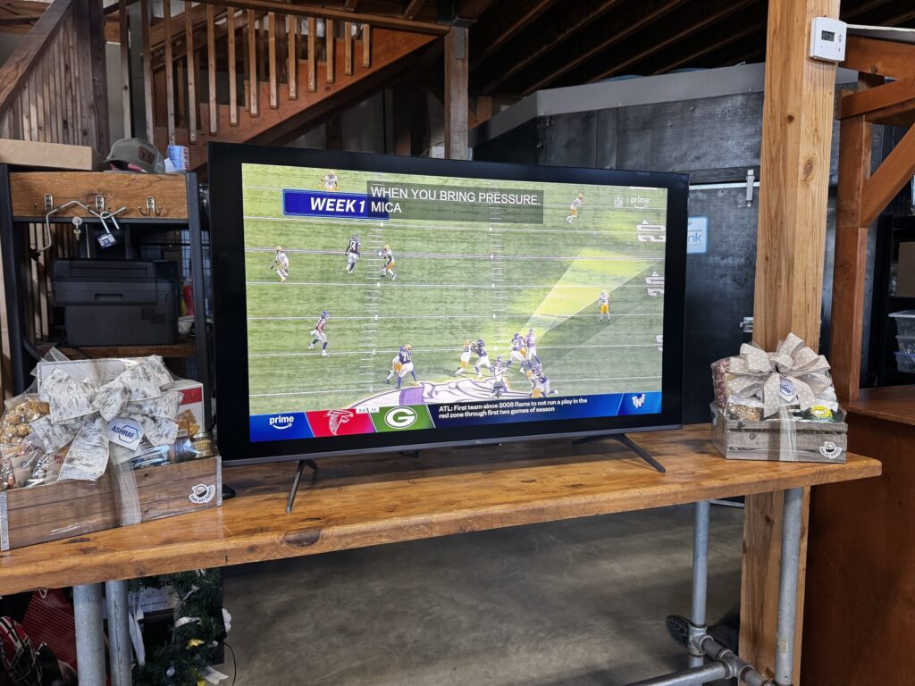 Thursday Night Football and the prize baskets